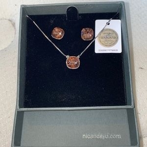 Earring and Necklace Swarovski Crystal Set